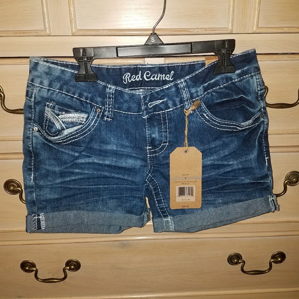 Red Camel jean shorts